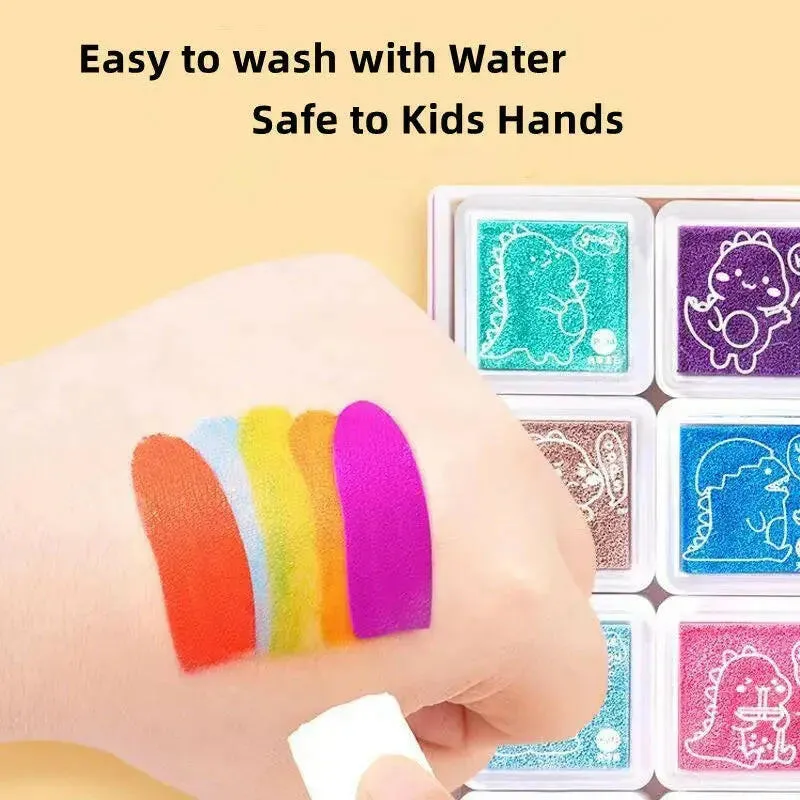 Finger Painting Coloring Book 32 Sheets & 24 Colors Set