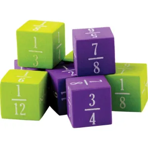 Foam Fractions Dice