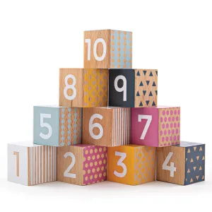 FSC® Certified Wooden Number Blocks