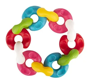 Funskool Giggles - Chain Links, Multicolour Interlocking Educational Blocks, Improves Creativity And Construction Blocks For Kids, 6 Months & Above, Infant And Preschool Toys