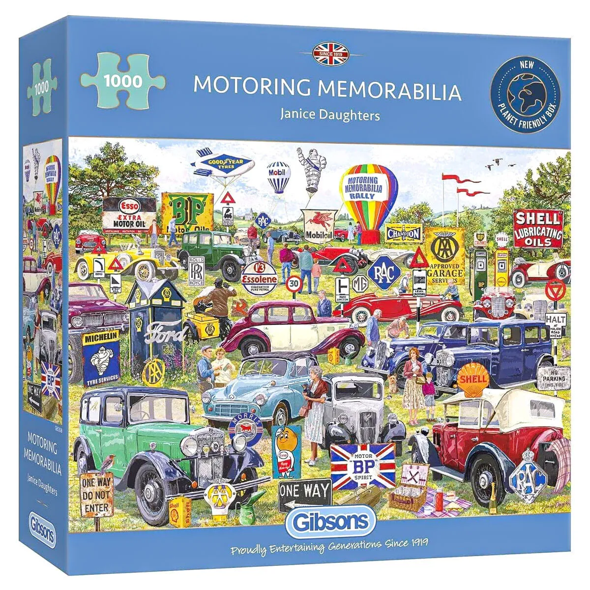 Gibsons Motoring Memorabilia 1000 Piece Jigsaw Puzzle