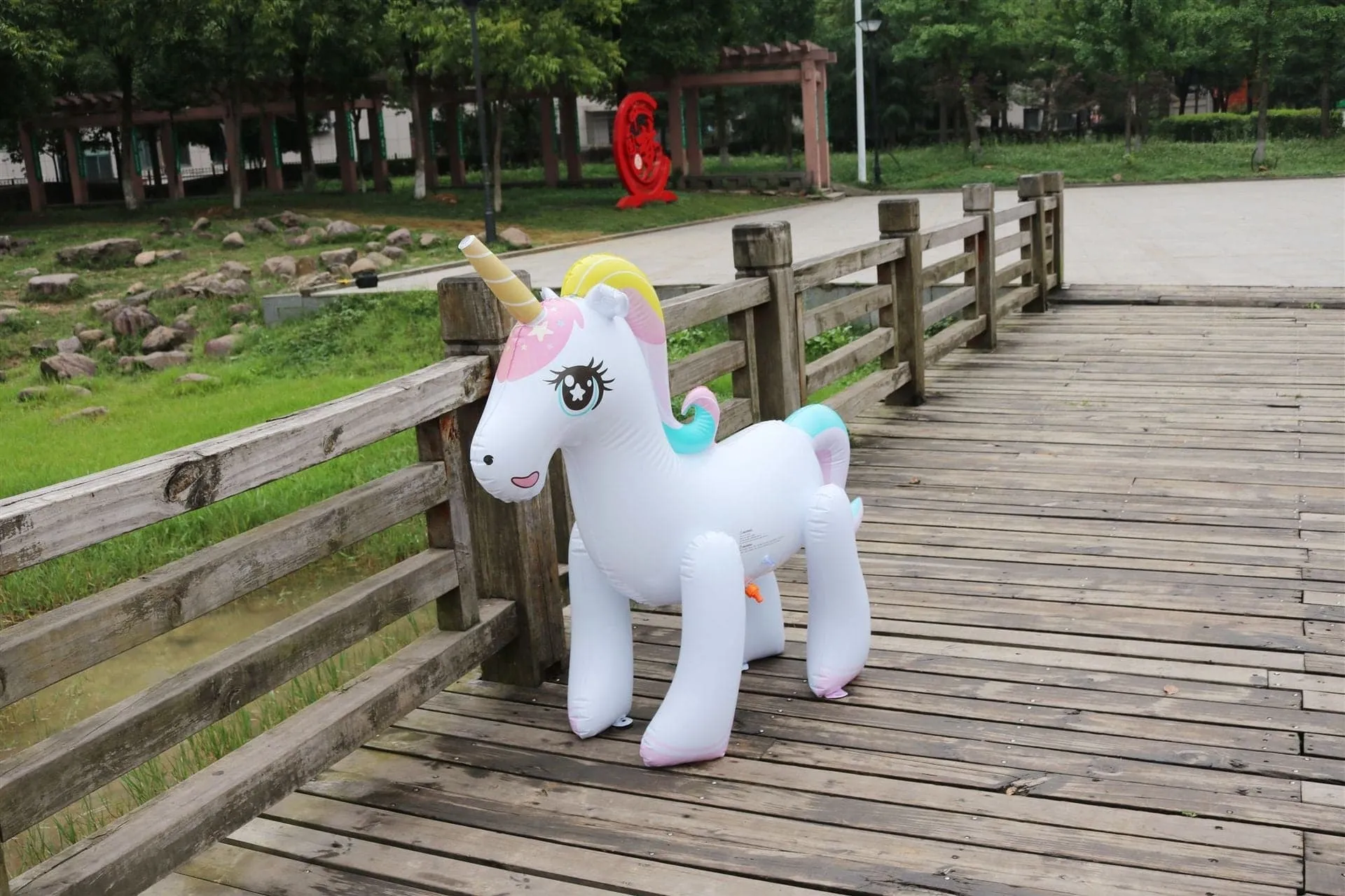 Gigantic Unicorn Backyard Sprinkler