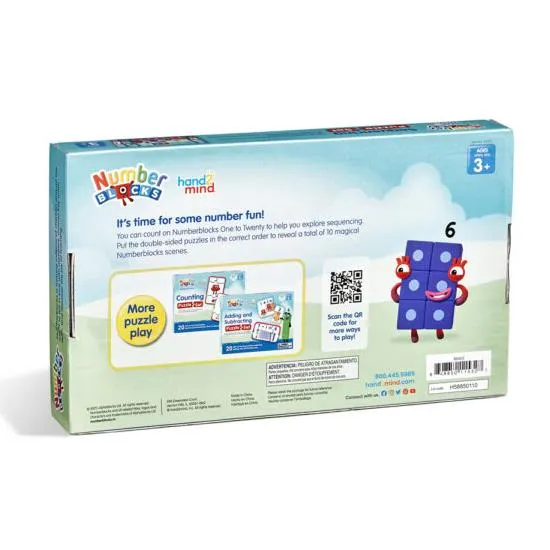 Hand2Mind Number Blocks Sequencing Puzzle Set