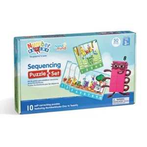 Hand2Mind Number Blocks Sequencing Puzzle Set