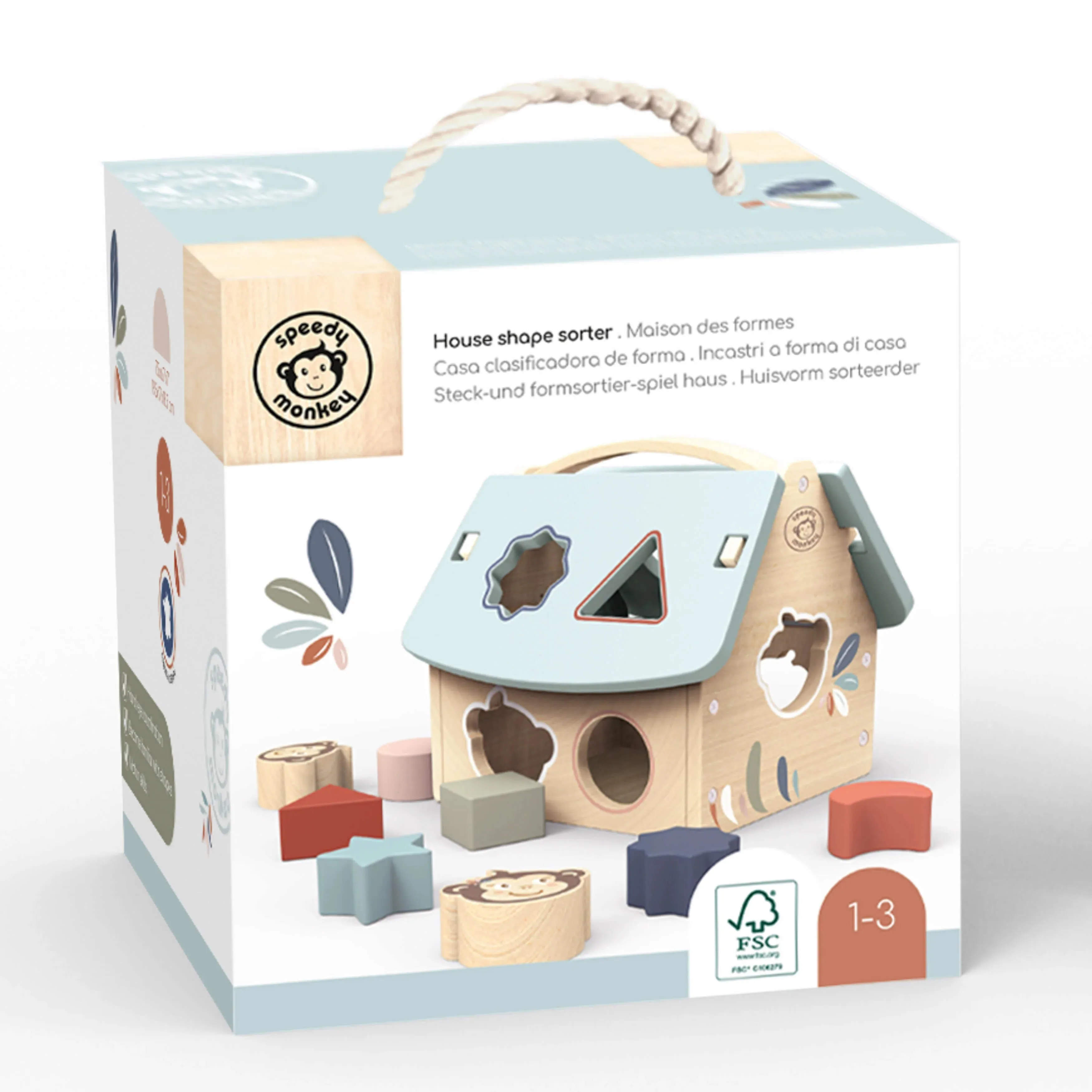 House Shape Sorter With 8 Blocks