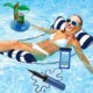 Inflatable Pool Floats for Adult Size, Floating Water Pool Hammock, Multi-Purpose Swimming Floaties Pool Saddle, Lounge Chair, Drifter, Portable Mesh Pool Chairs Lounger Noodle Raft Toys