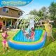 Intera Unicorn Sprinkler Pools for Kids, Splash Pad Inflatable Kiddie Pool for Outside, Splash Mat Baby Paddling Pool for Backyard, Water Sprinkler Toys Games for Summer Outdoor Toddlers Play - 68"
