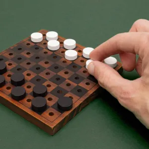 Iron & Glory Wooden 2 in 1 Games Set Chess And Checkers
