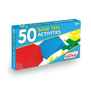 Junior Learning 50 Base Ten Activities Set - Educational Math Toy for Ages 4-6 