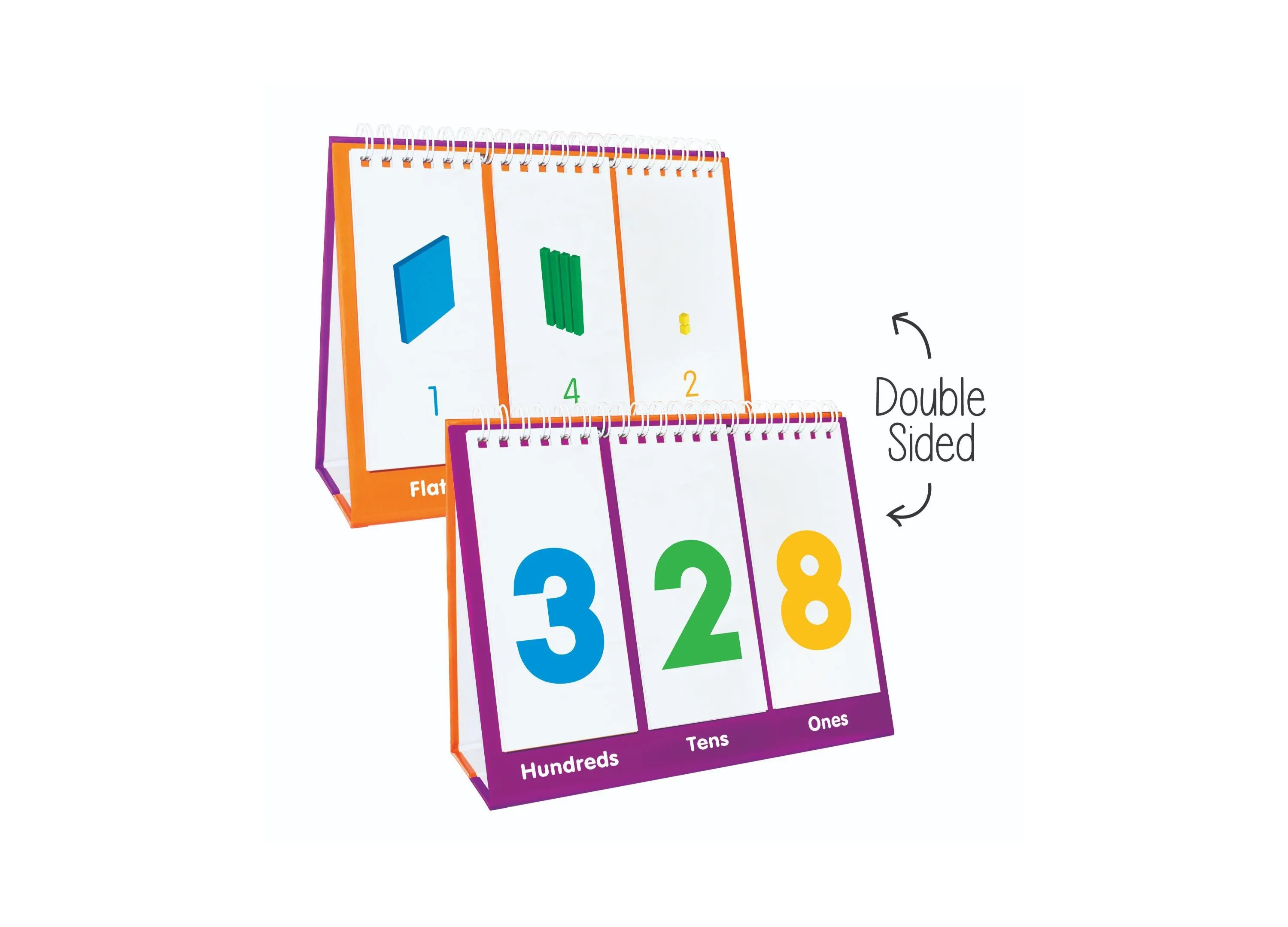 Junior Learning Base Ten Flip Card Set - Educational Math Tool
