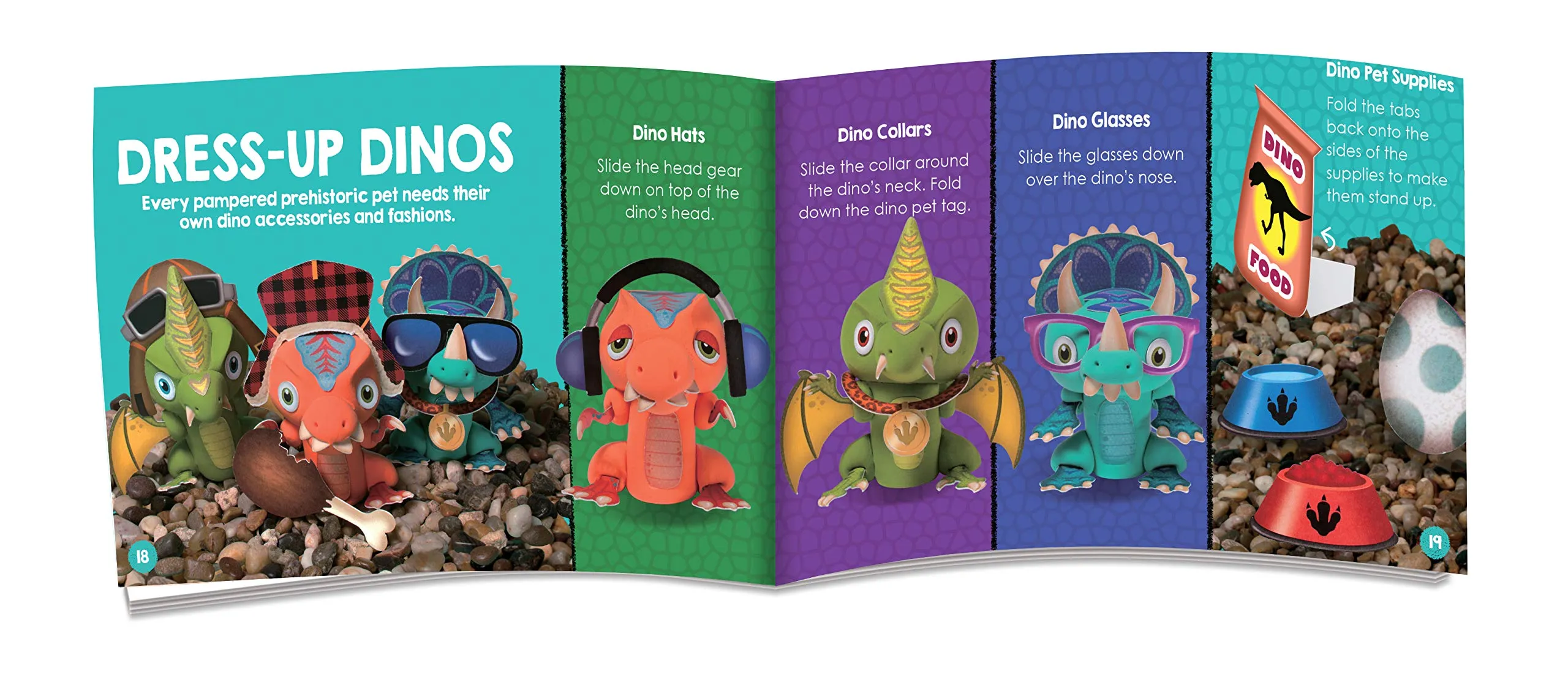 Klutz Jr. My Dino Finger Puppets - Book & Craft Kit 4 