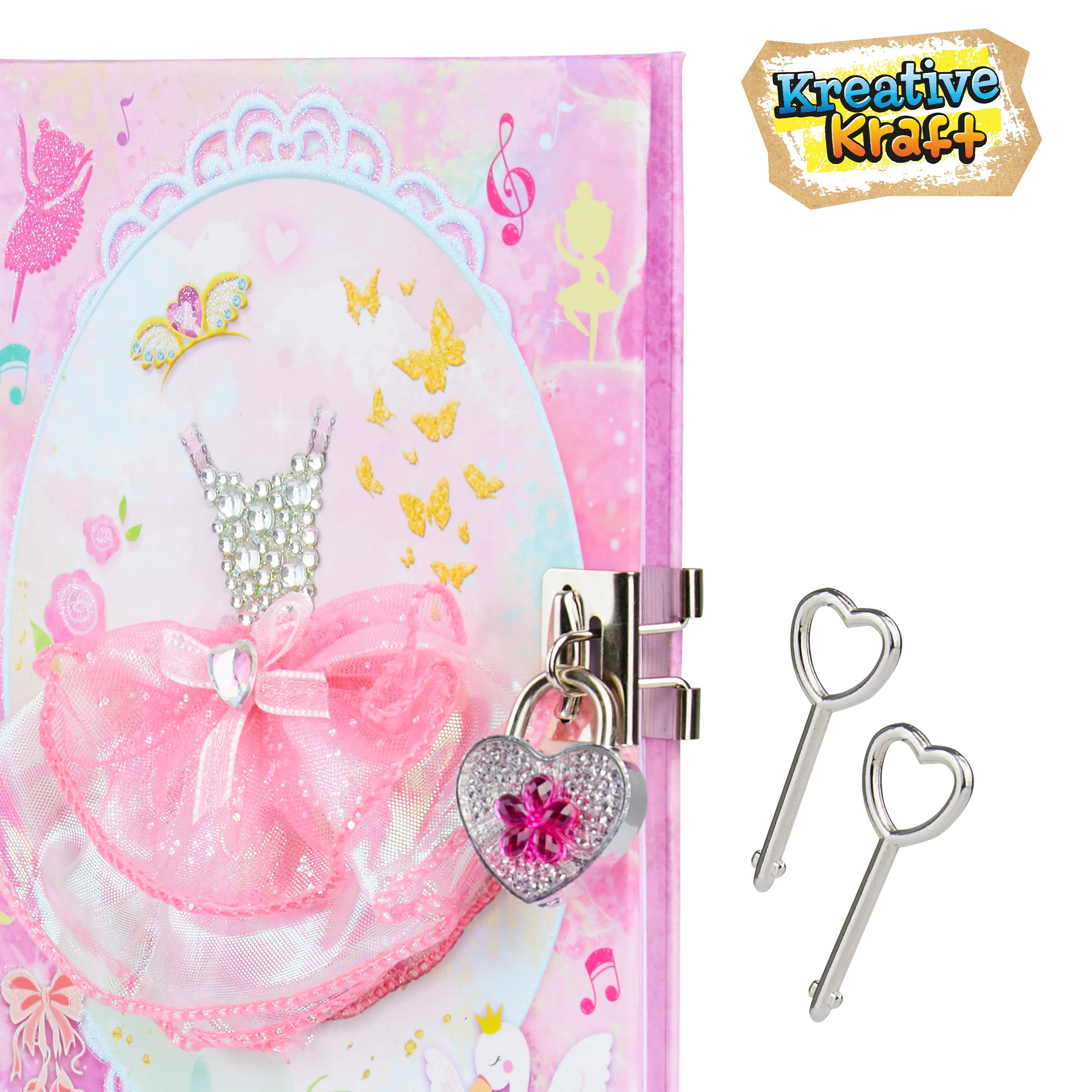 KreativeKraft Scrapbook Kit for Kids - Ballet Diary