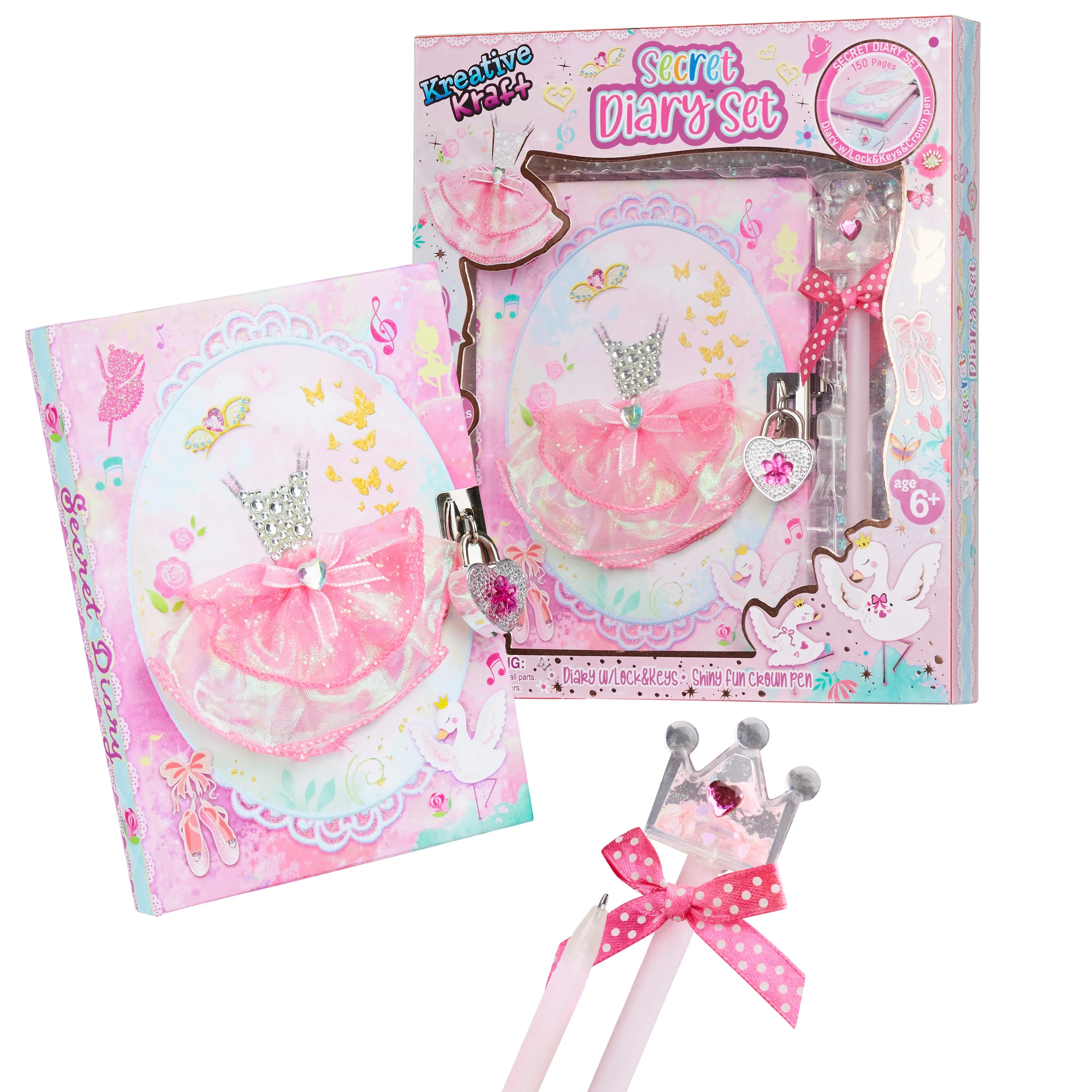 KreativeKraft Scrapbook Kit for Kids - Ballet Diary