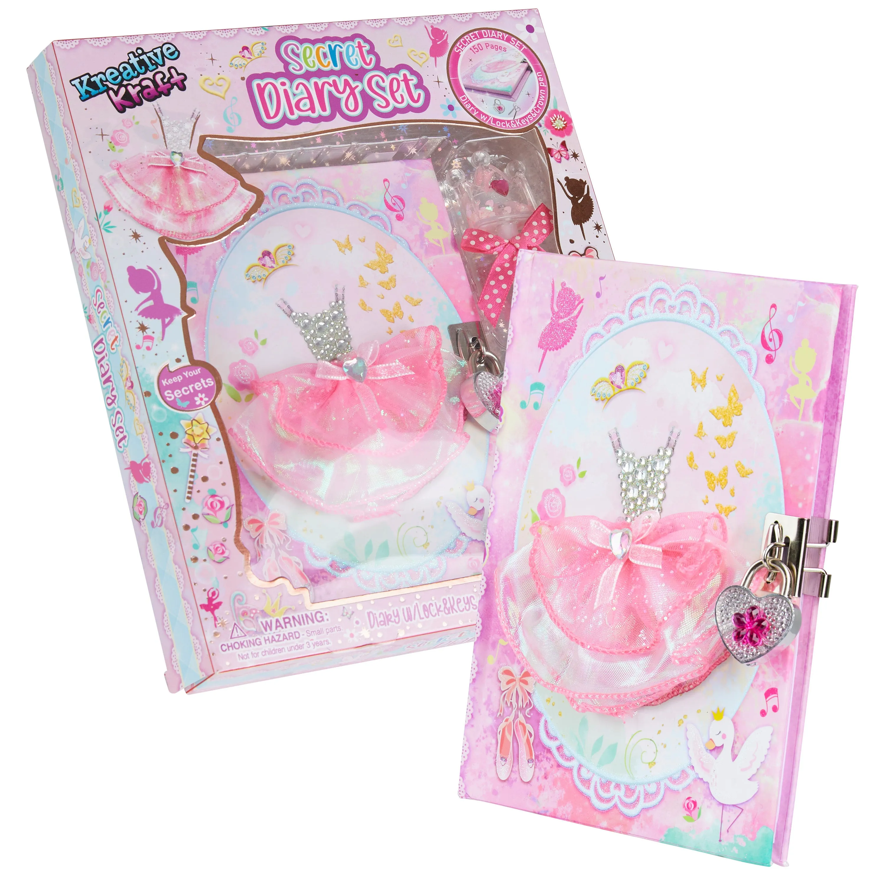 KreativeKraft Scrapbook Kit for Kids - Ballet Diary