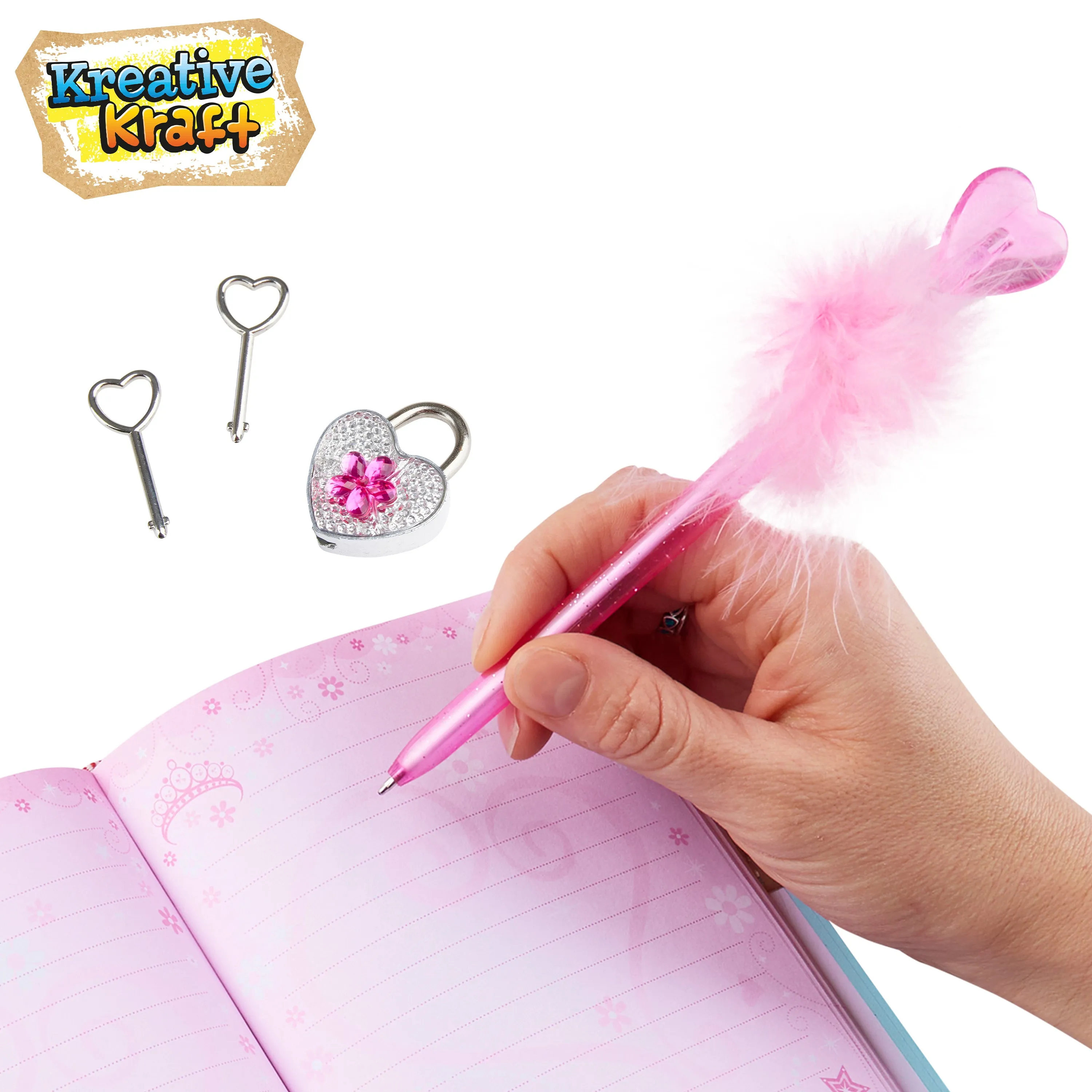 KreativeKraft Scrapbook Kit for Kids - Butterfly Diary