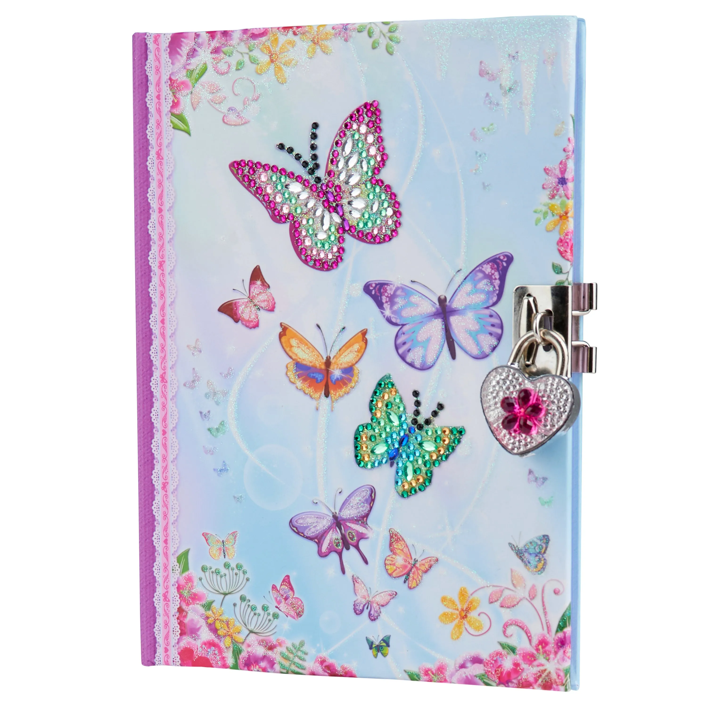 KreativeKraft Scrapbook Kit for Kids - Butterfly Diary