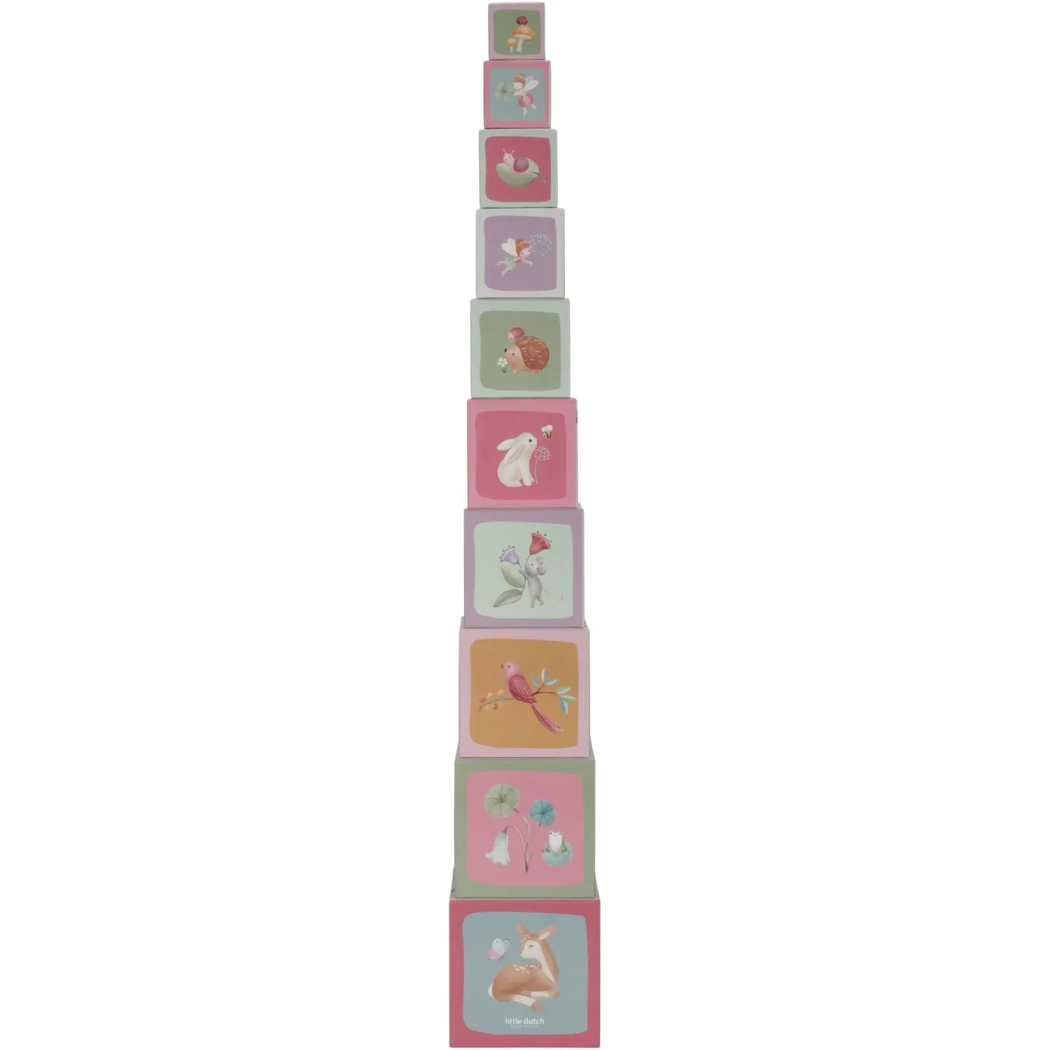 Little Dutch Fairy Garden Pink Stacking Tower