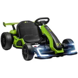 Maplin Plus 24V Electric Go Kart for Kids with Adjustable Seat for 6-12 Years