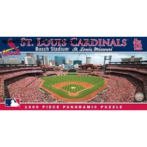 MasterPieces MLB St. Louis Cardinals Stadium Panoramic Jigsaw Puzzle, Busch, 1000 Pieces