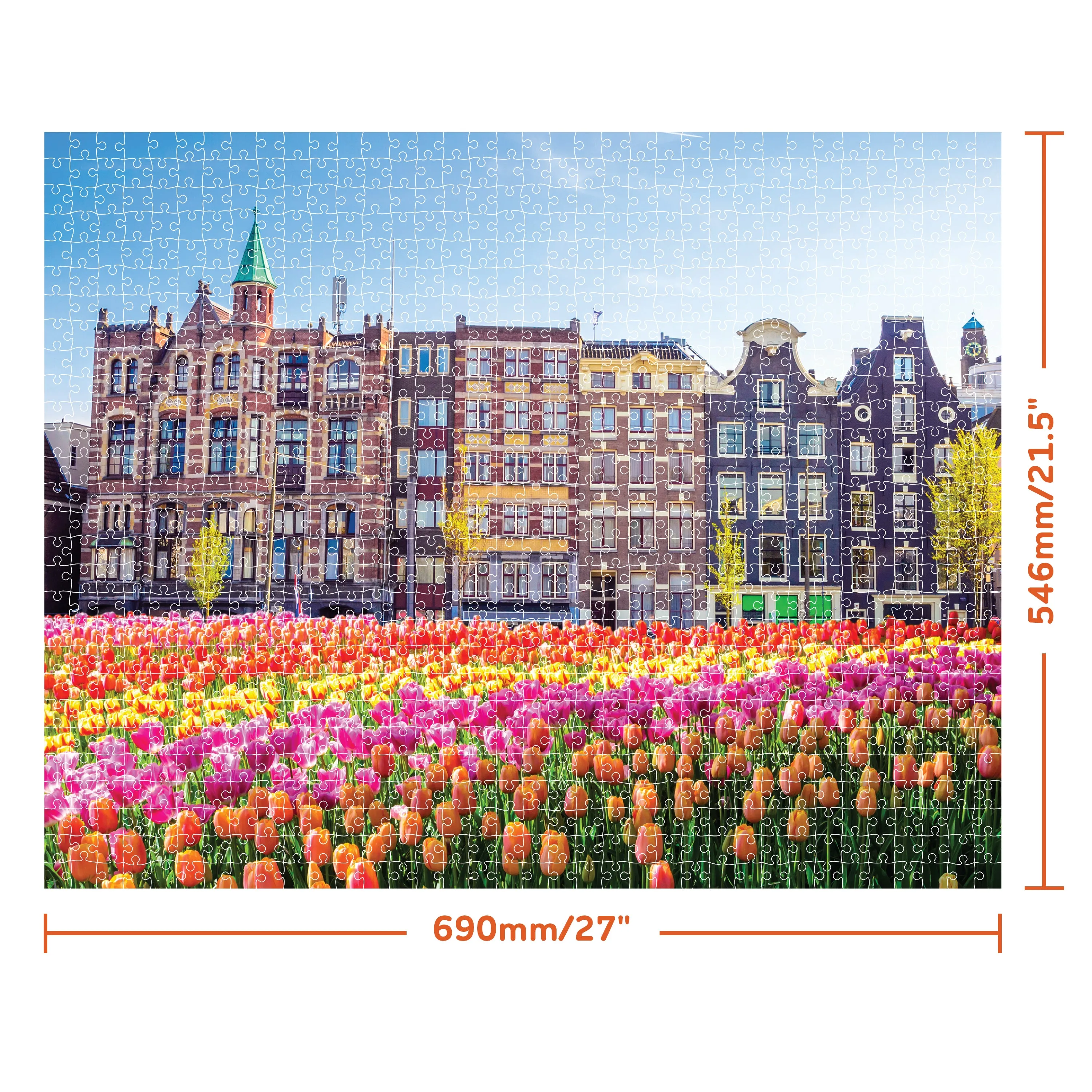 Mindbogglers 1000-Piece Jigsaw: Amsterdam, Netherlands
