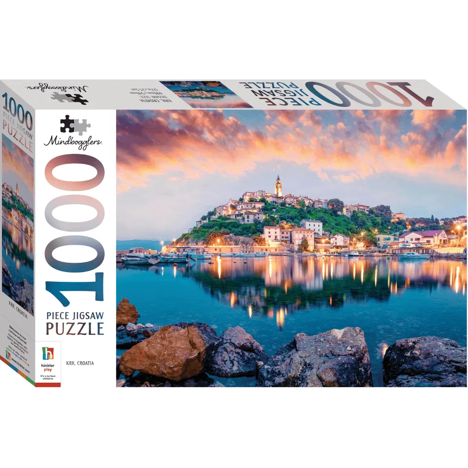 Mindbogglers 1000-Piece Jigsaw: Krk, Croatia