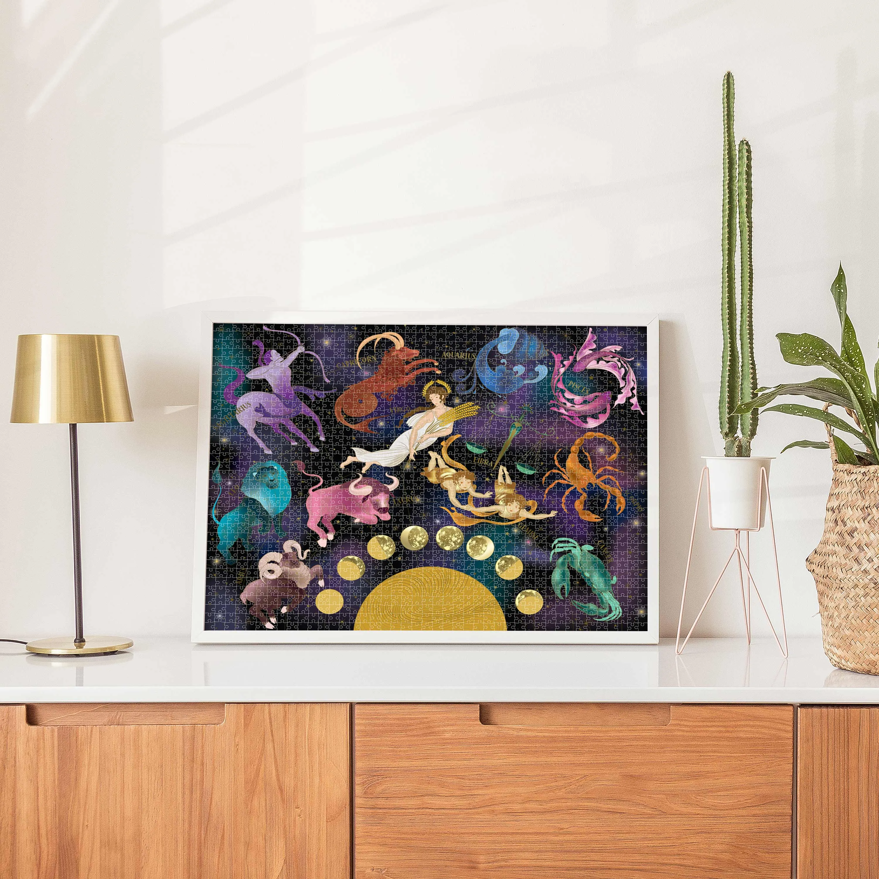 Mindbogglers Gold 1500-Piece Jigsaw: Zodiac Signs