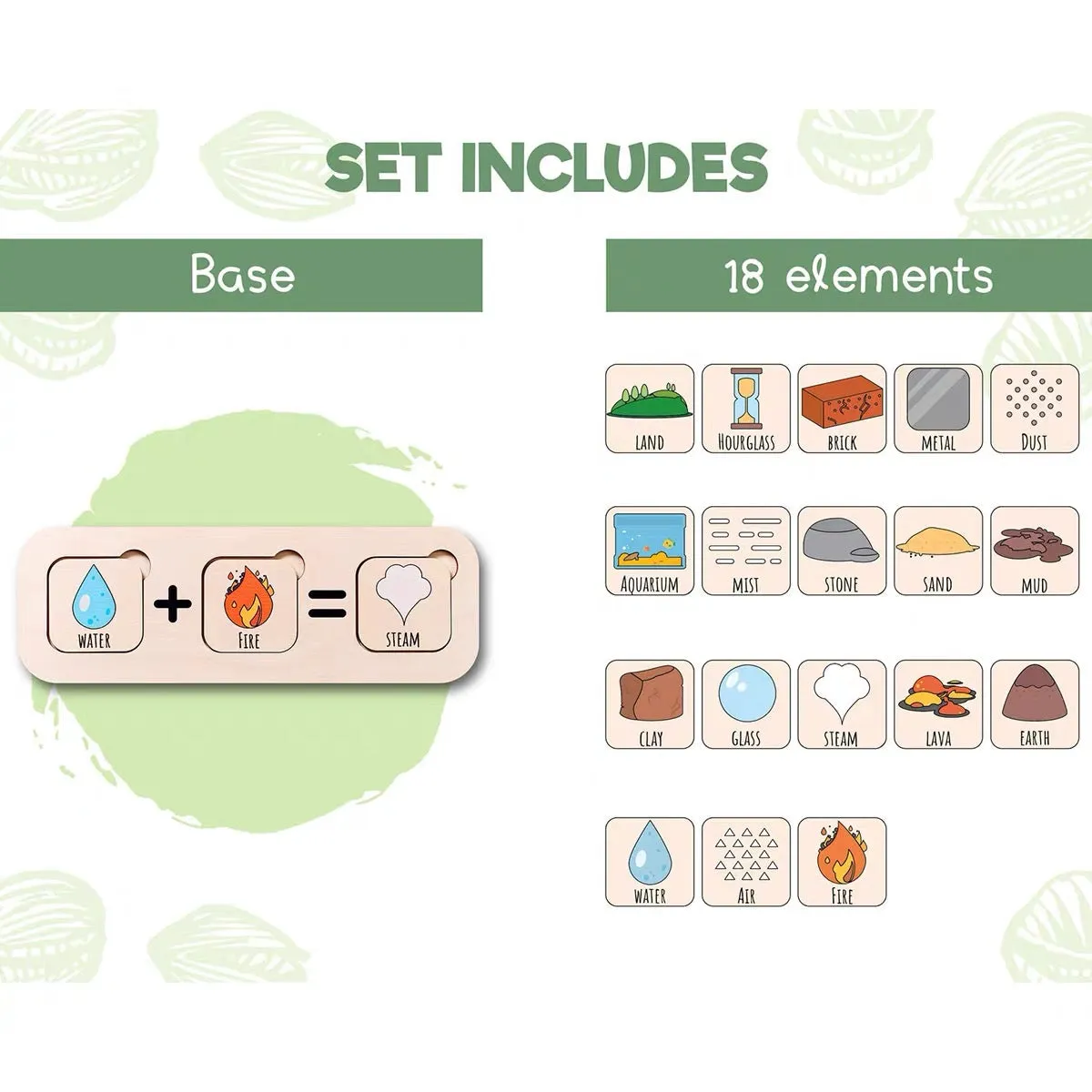 Mineral Elements Build-up Cognition Puzzle