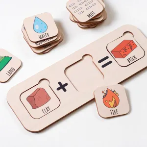 Mineral Elements Build-up Cognition Puzzle