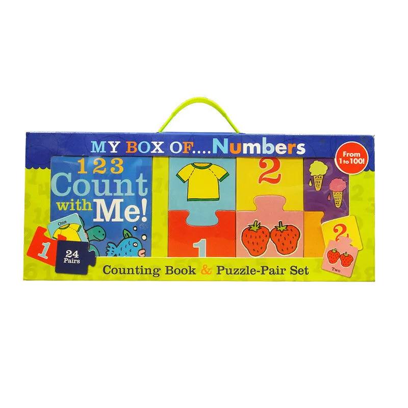 My Box of Numbers - Counting Book & Puzzle-Pair Set<br> <span style="font-size: 11px; font-family:Helvetica,Arial,sans-serif;">From 1 to 100</span>