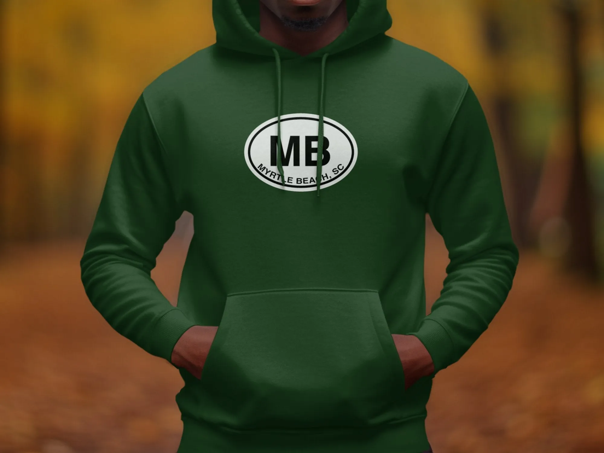 Myrtle Beach Mens Hoodie - Relax in Style by Coastal Adventures