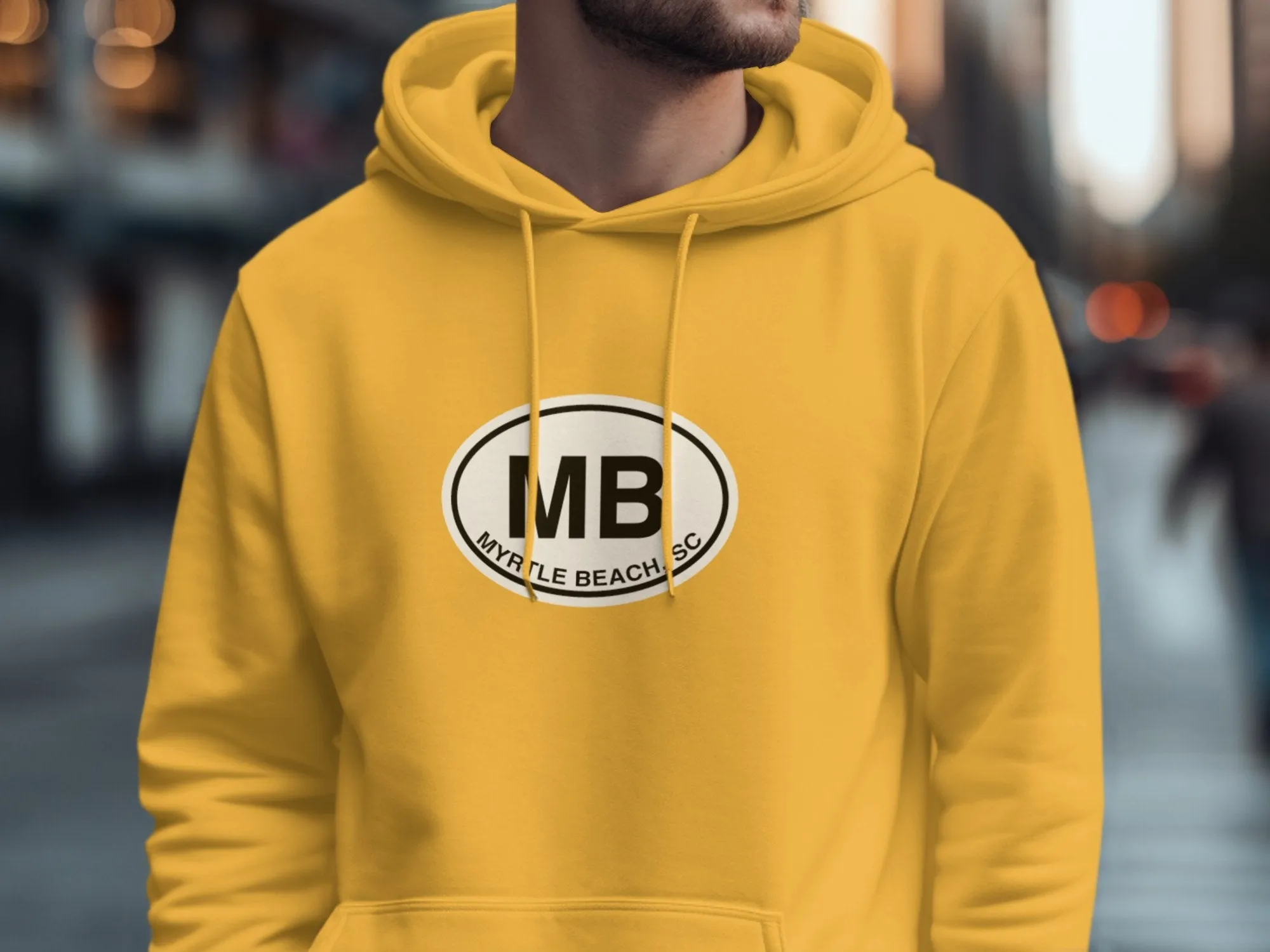 Myrtle Beach Mens Hoodie - Relax in Style by Coastal Adventures