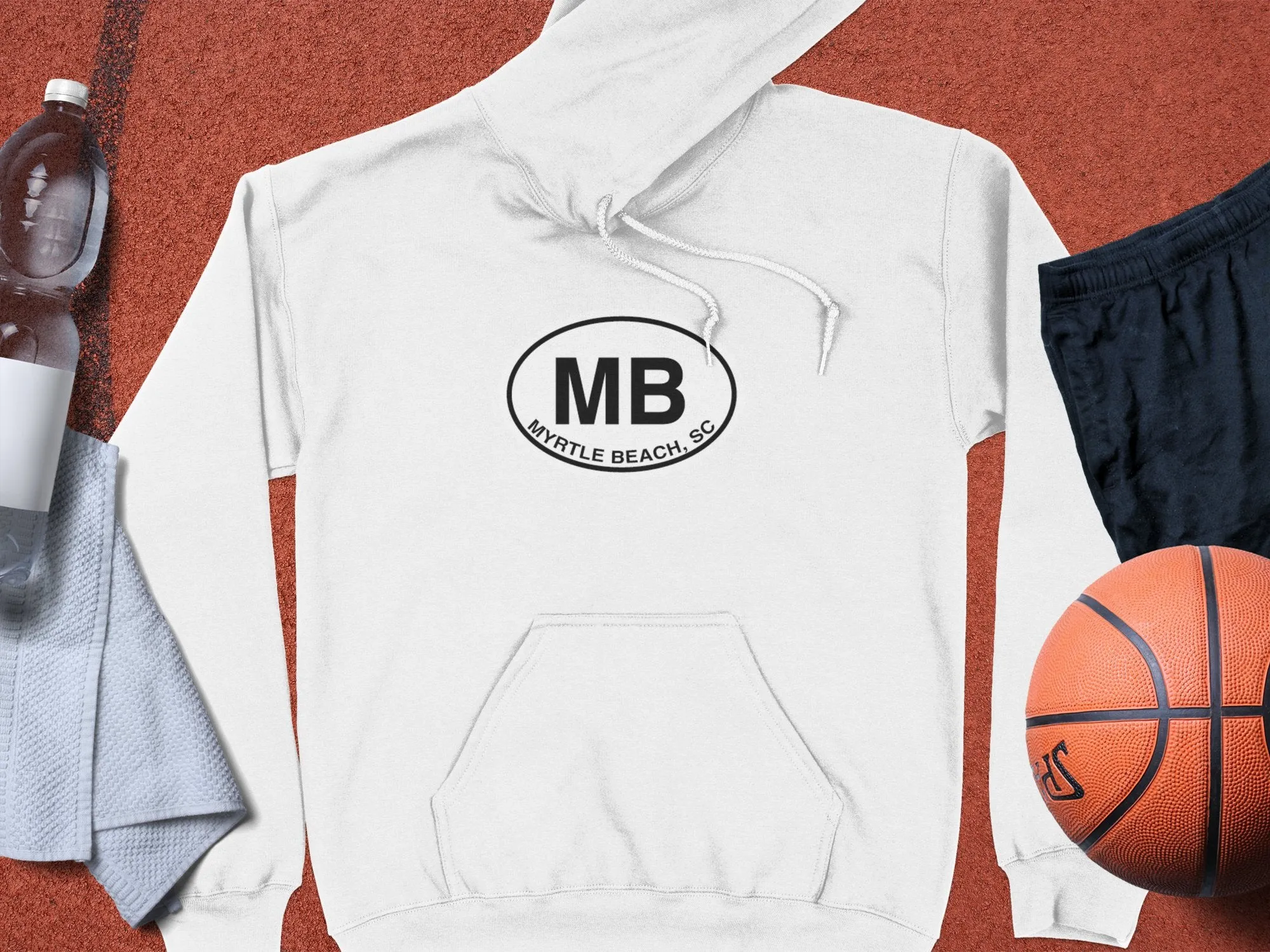 Myrtle Beach Mens Hoodie - Relax in Style by Coastal Adventures
