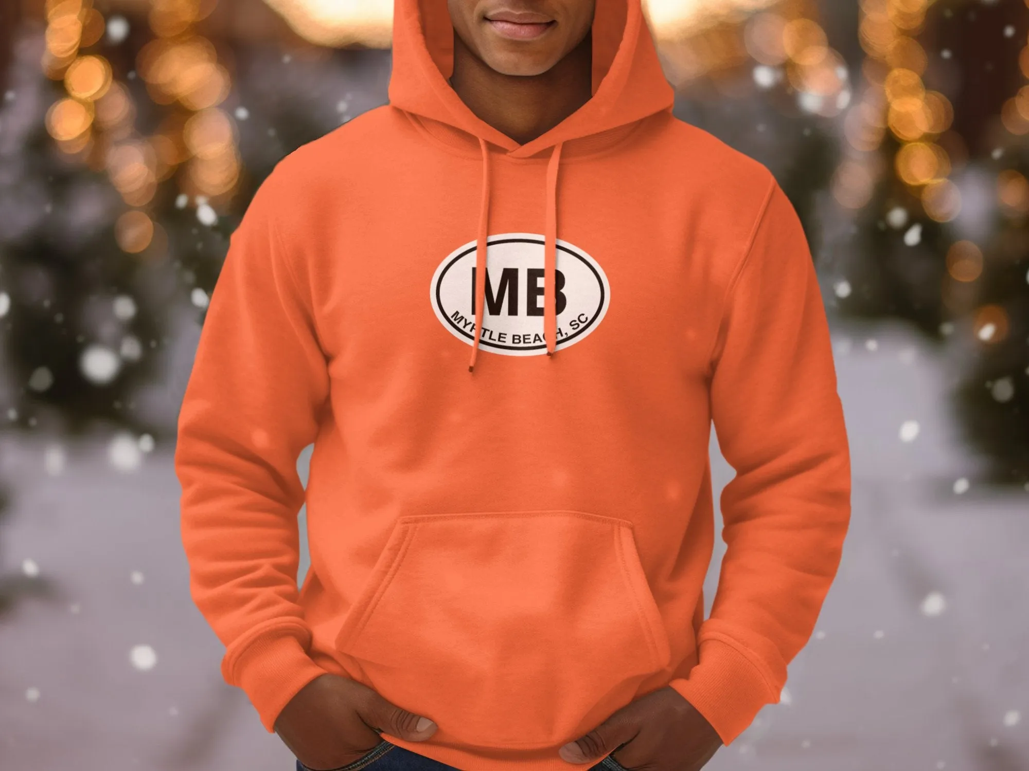 Myrtle Beach Mens Hoodie - Relax in Style by Coastal Adventures