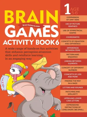 Om Books International  Brain Games Activity Book Level 1 : Book-6