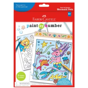 Paint by Number Mermaid Pets Wall Art