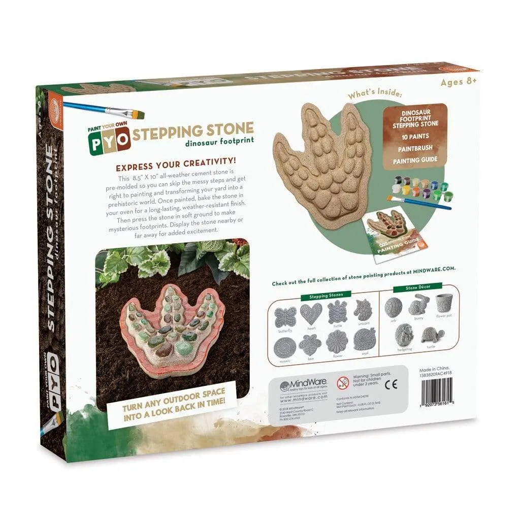 Paint Your Own Stepping Stone: Dino Footprint