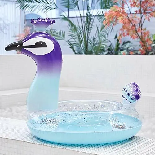 Peacock Swim Ring for Kids and Adults, Outdoor Floating Water Ring, Swimming Pool Ring, (36 Inch)
