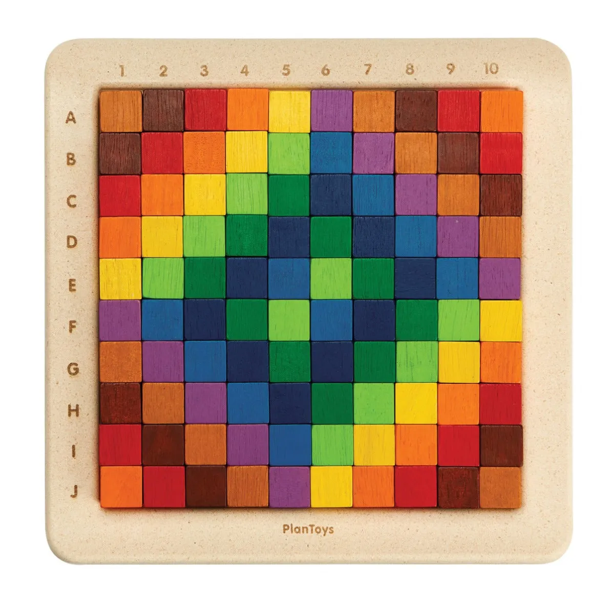 PlanToys 100 Rainbow Counting Cubes