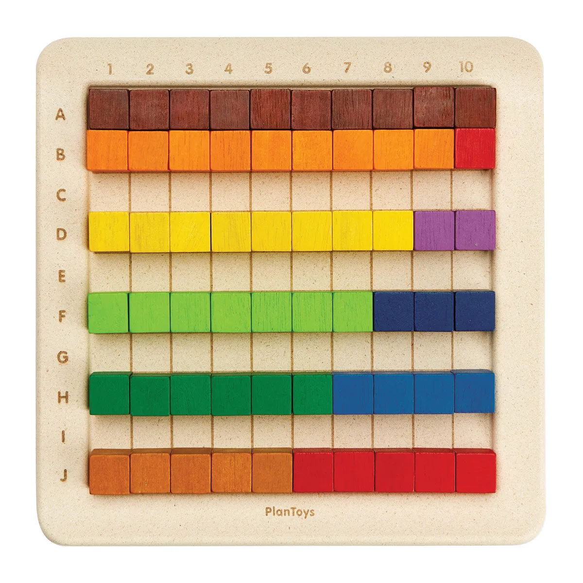 PlanToys 100 Rainbow Counting Cubes