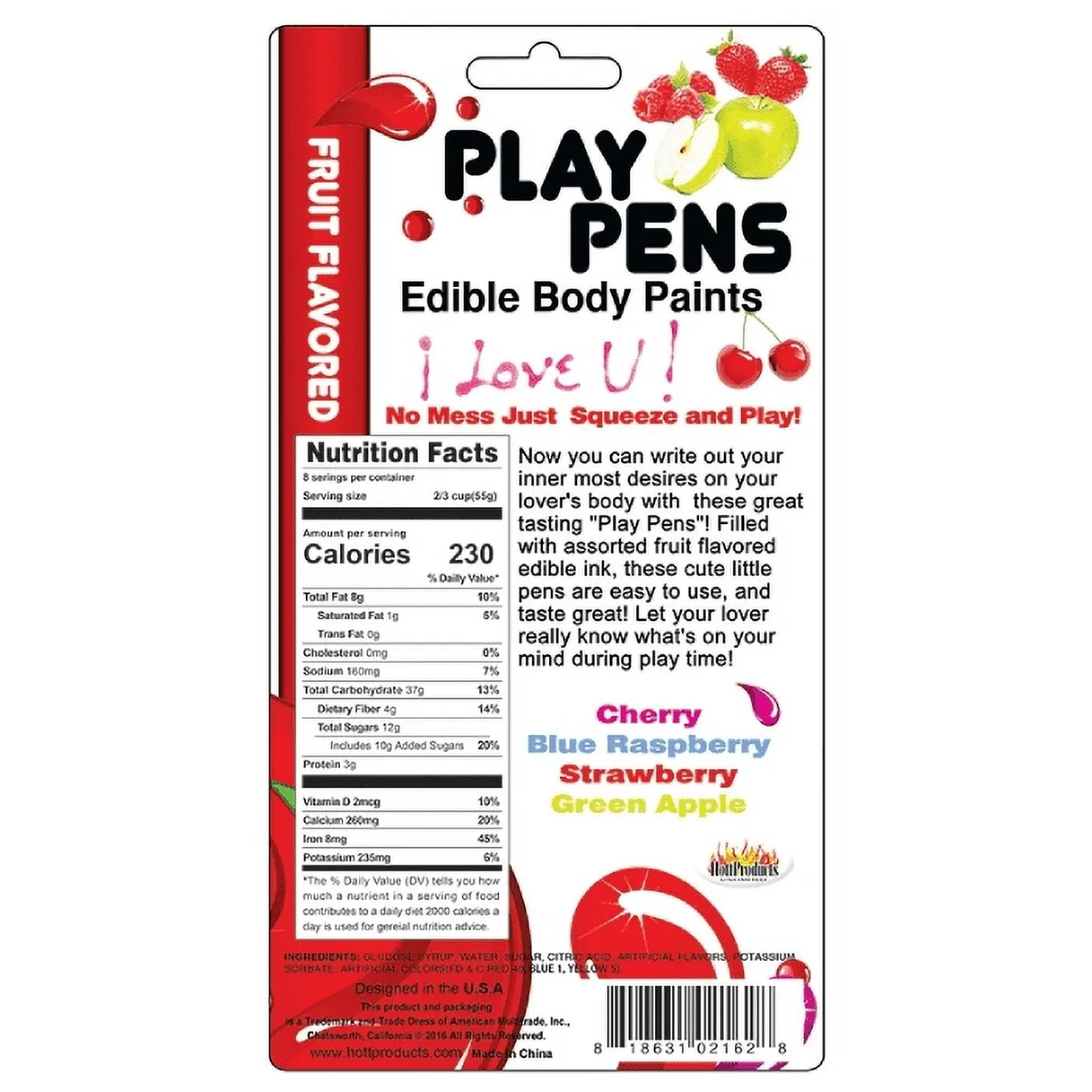 Play Pens Edible Body Paints