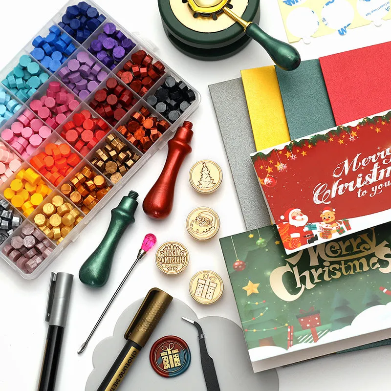 Poppy Crafts Christmas Gift Box Wax Seal Kit #21 - Christmas