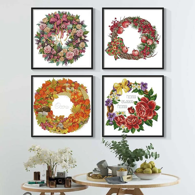 Poppy Crafts Cross-Stitch Kit 46 - Sweet Home Ring