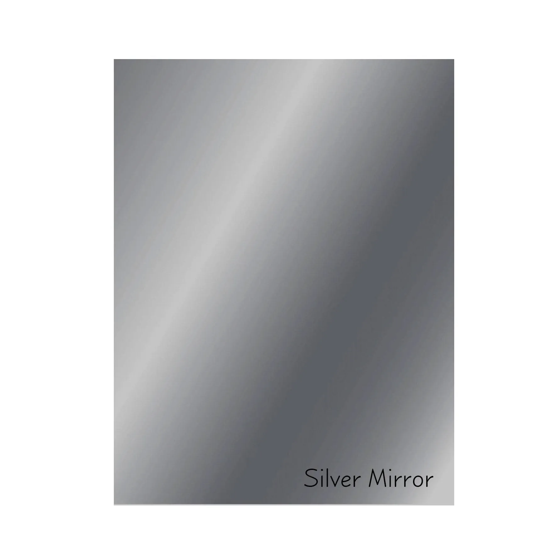 Poppy Crafts - Heat Transfer Vinyl - Silver Mirror