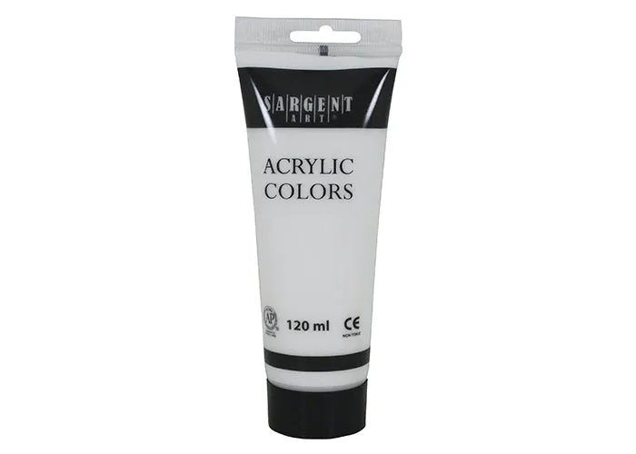 SARGENT ACRYLIC TUBE 120 ML WHITE
