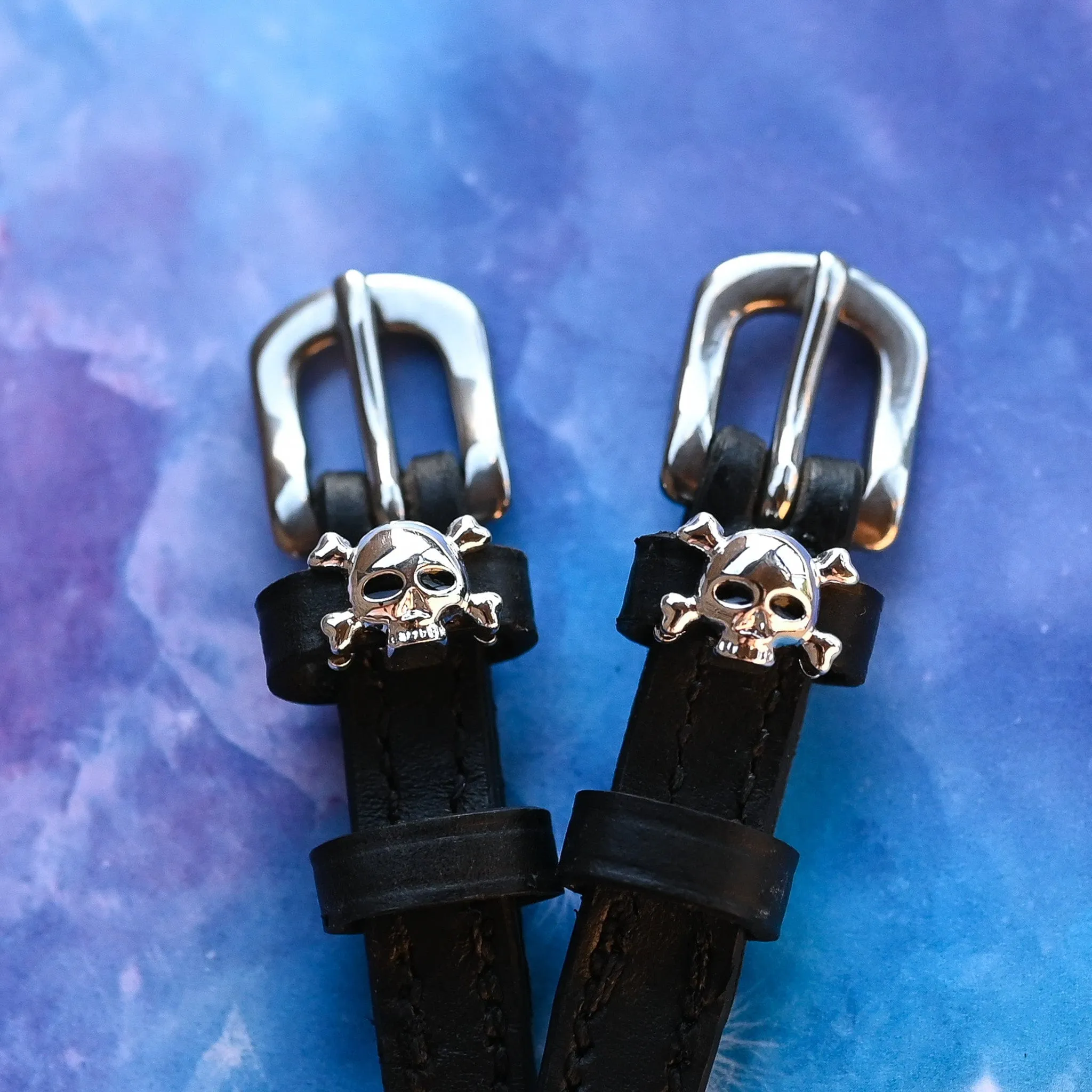 Skull & Crossbones Spur Straps