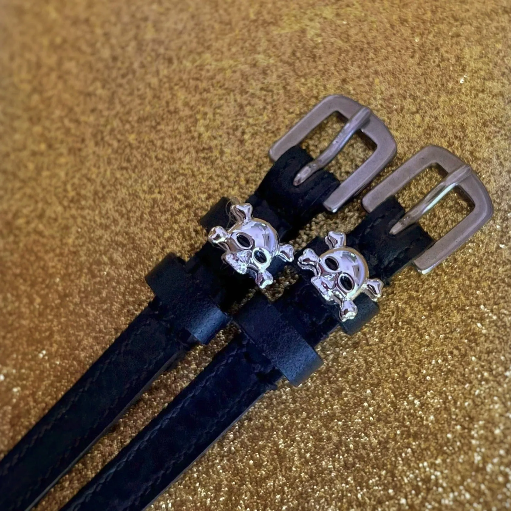 Skull & Crossbones Spur Straps