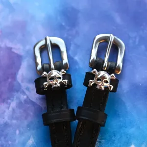 Skull & Crossbones Spur Straps