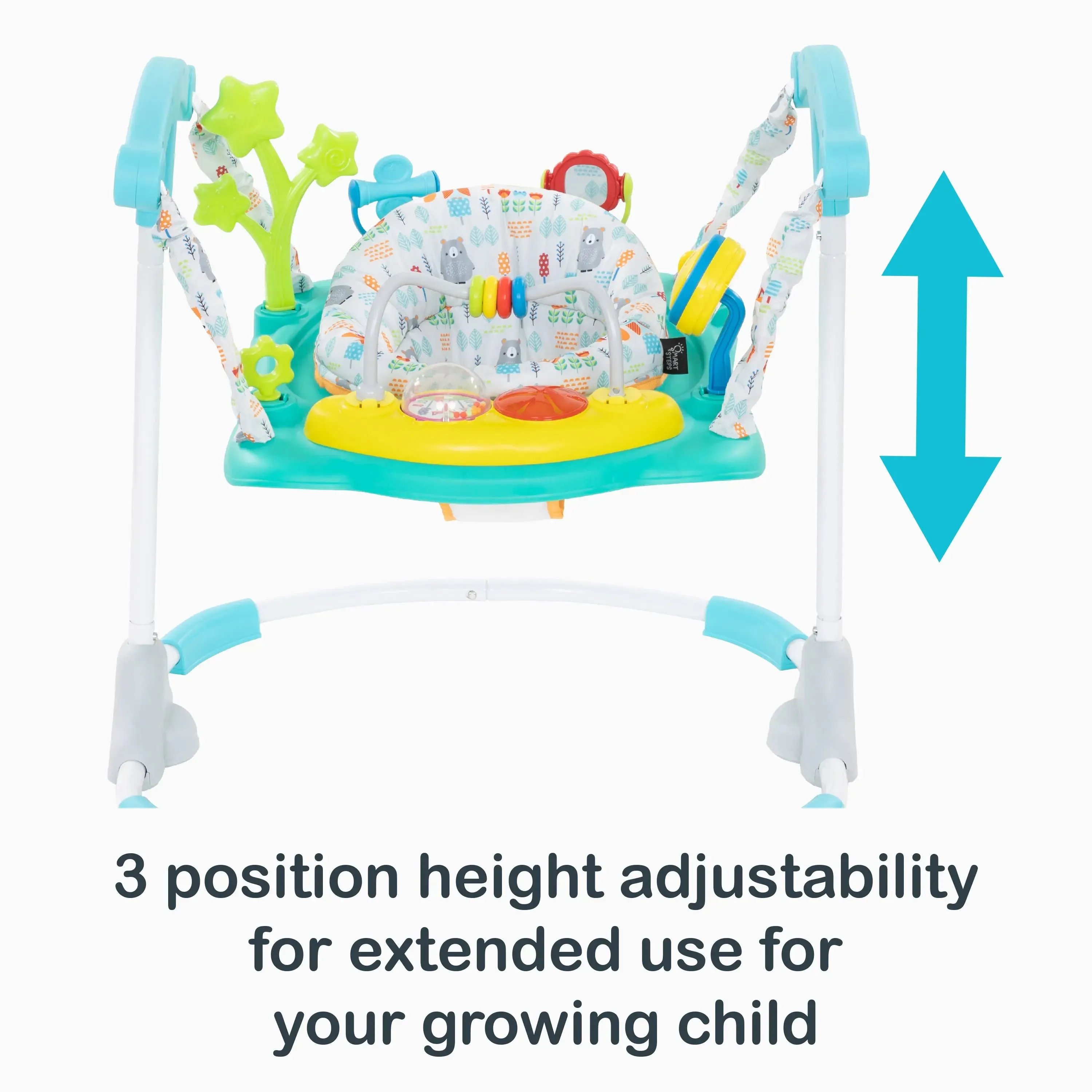 Smart Steps® Bounce N' Play Jumper - Fun Geo Forest