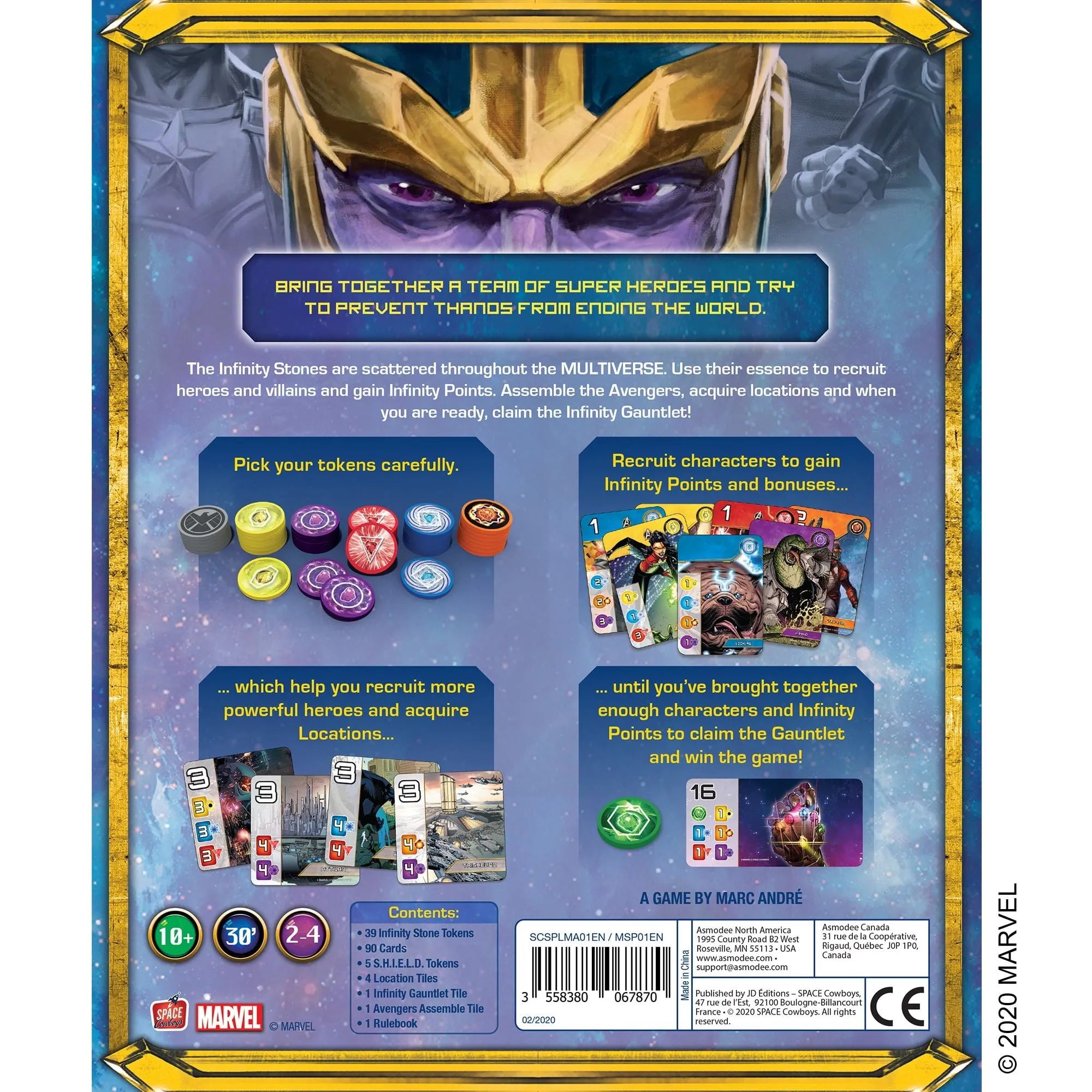 Splendor: Marvel Strategy Board Game for Ages 10 and up, from Asmodee