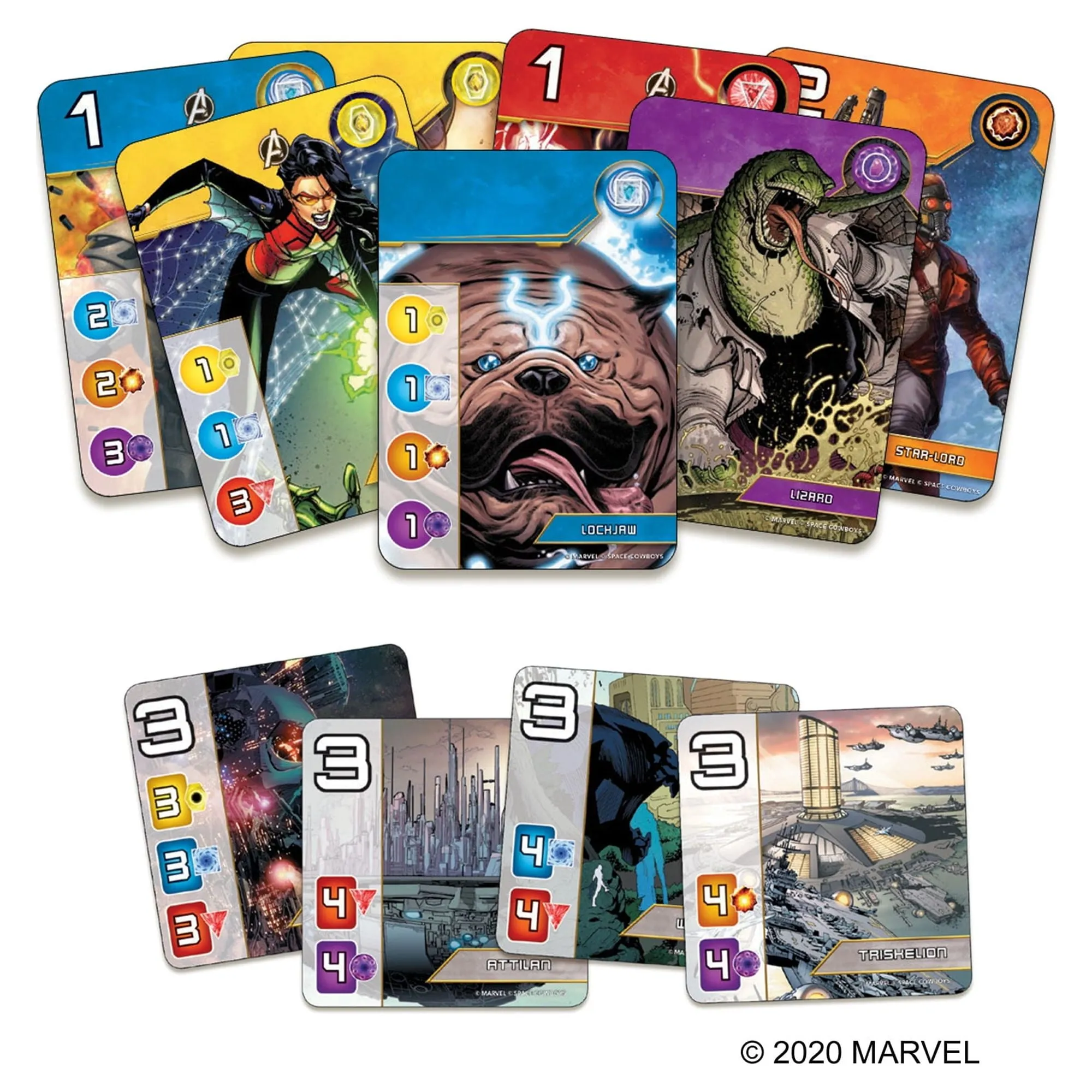 Splendor: Marvel Strategy Board Game for Ages 10 and up, from Asmodee